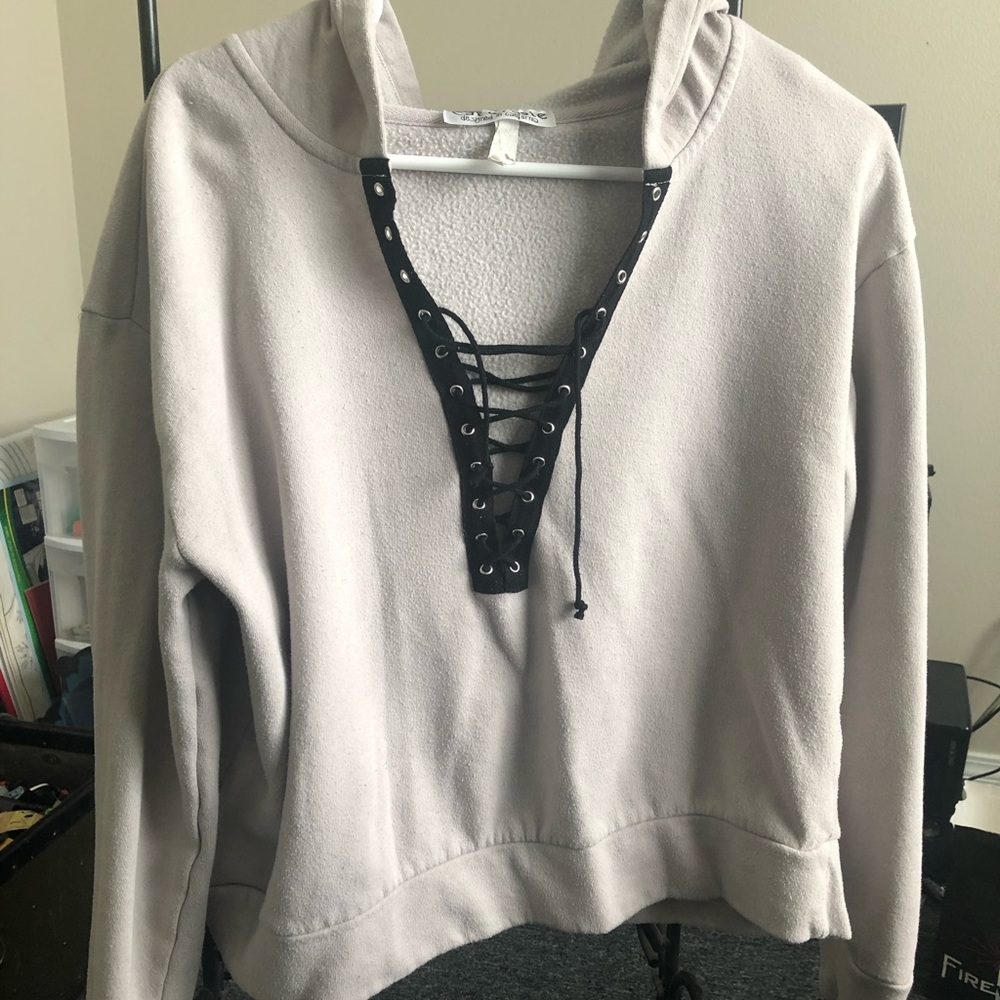 Lace up Hoodie